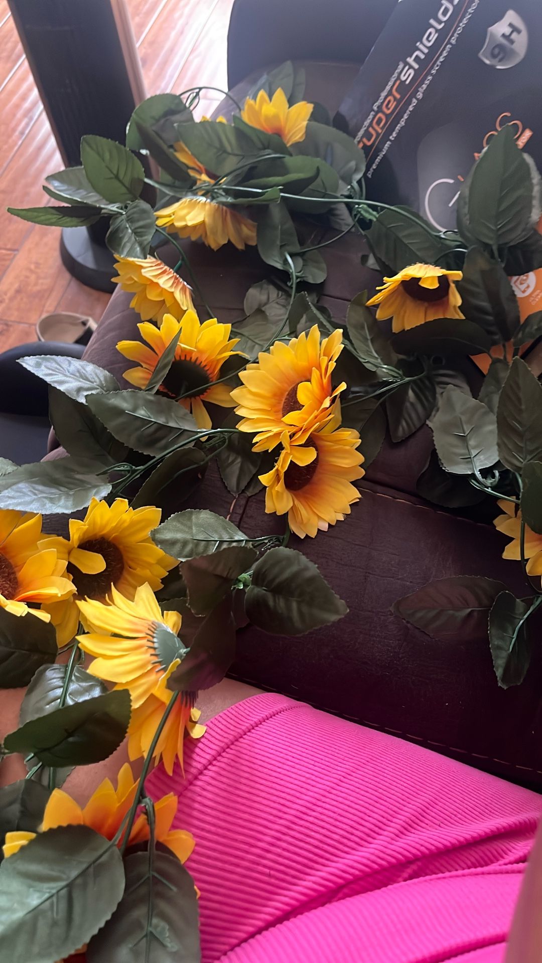 Sunflower Garland And Sunflower Plant