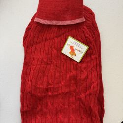 XL Red dog Sweater 