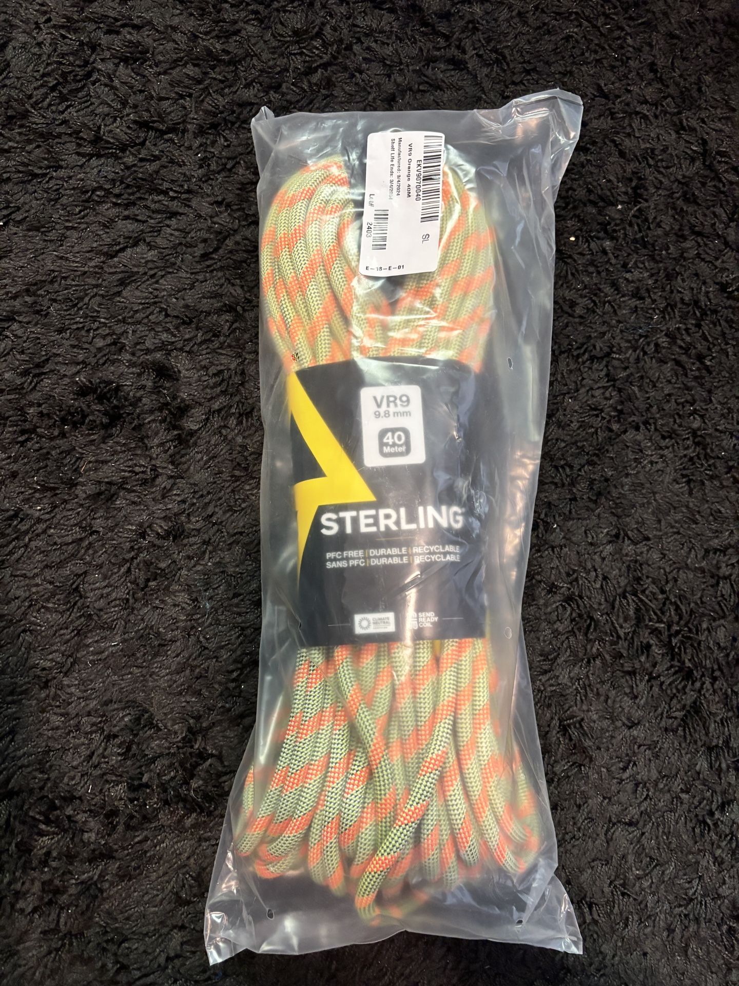 Sterling VR9 Climbing Rope