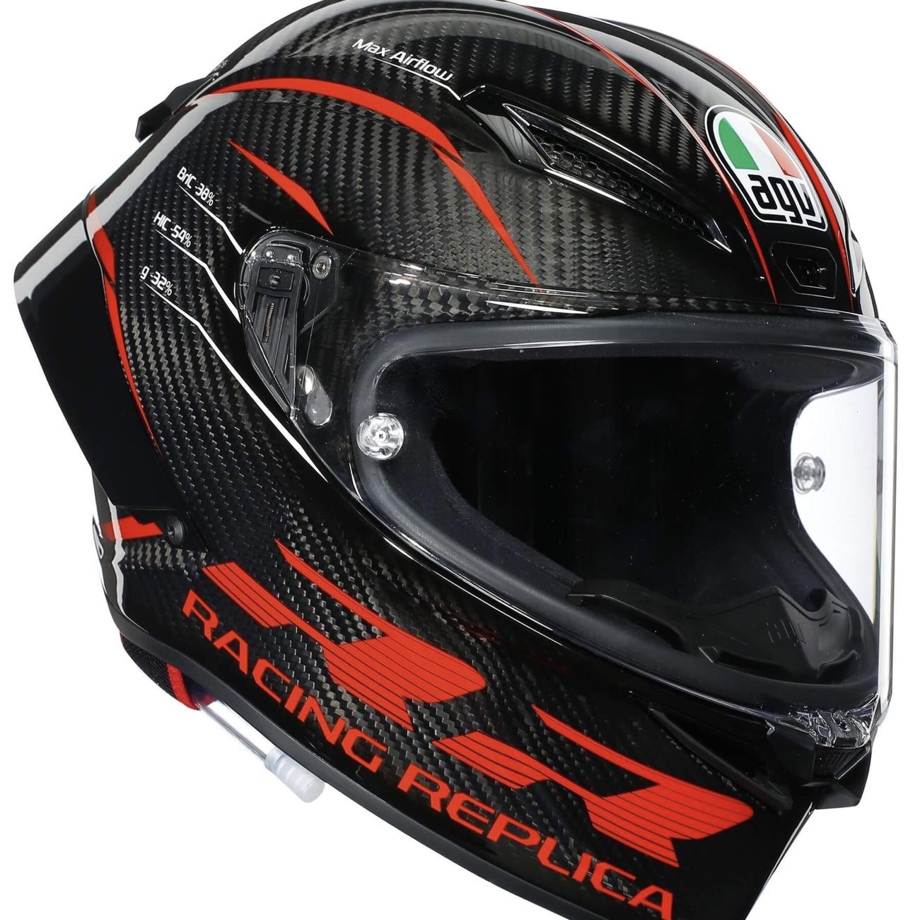 AGV Pista GP RR E2206 DOT Performance Carbon/Red Size M Black Red Helmet