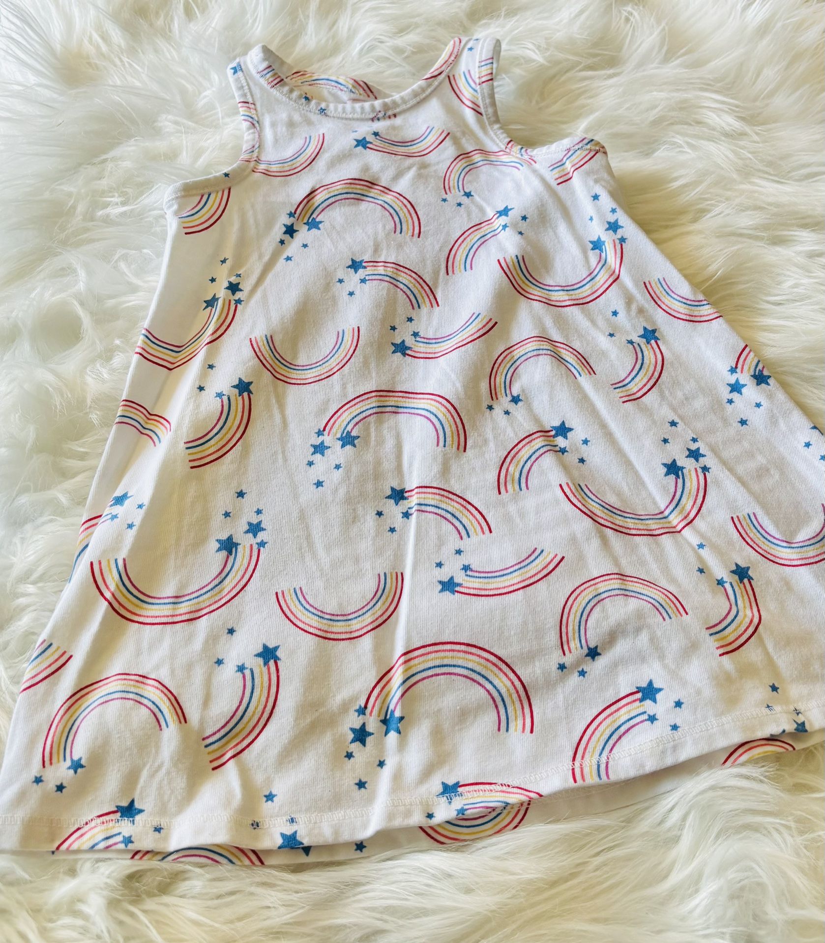 Cat & Jack Rainbow Racerback Tank Top Dress *2T
