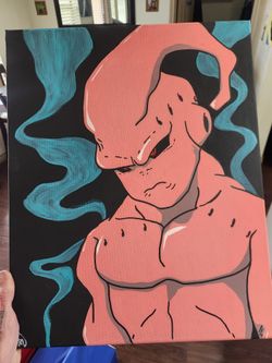 16x20 Inch Stretched Canvas Kid BUU Painting (DragonBall Z)