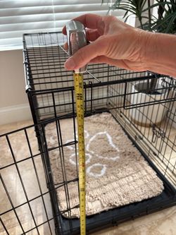 Dog crate double door