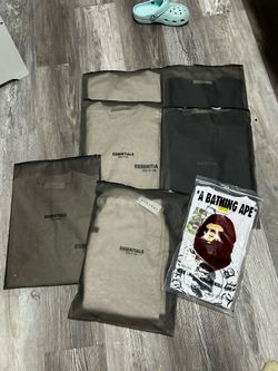 Essential shorts and shirts and one chrome heart Bape