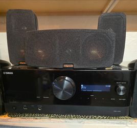 Yamaha receiver and 5+1 klipsch speakers