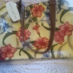 White Stag Flowered Bag, NEW