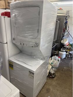 27” GE stackable gas dryer high efficiency