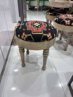Small wooden stool.