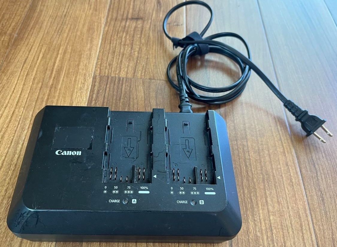 Canon CG-A10 Dual Battery Charger for EOS C300 MK II Camcorder