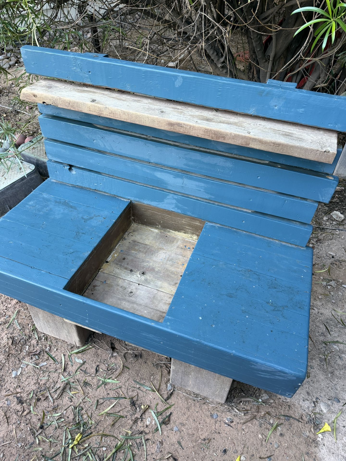 Hand Made Mud Kitchen With Pretend Toy Sink