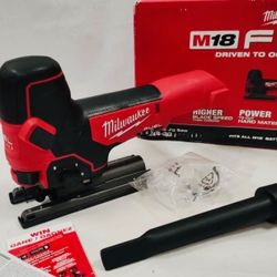 New Milwaukee M18 FUEL 18V Brushless Cordless Barrel Grip Jig Saw (Tool Only). $160