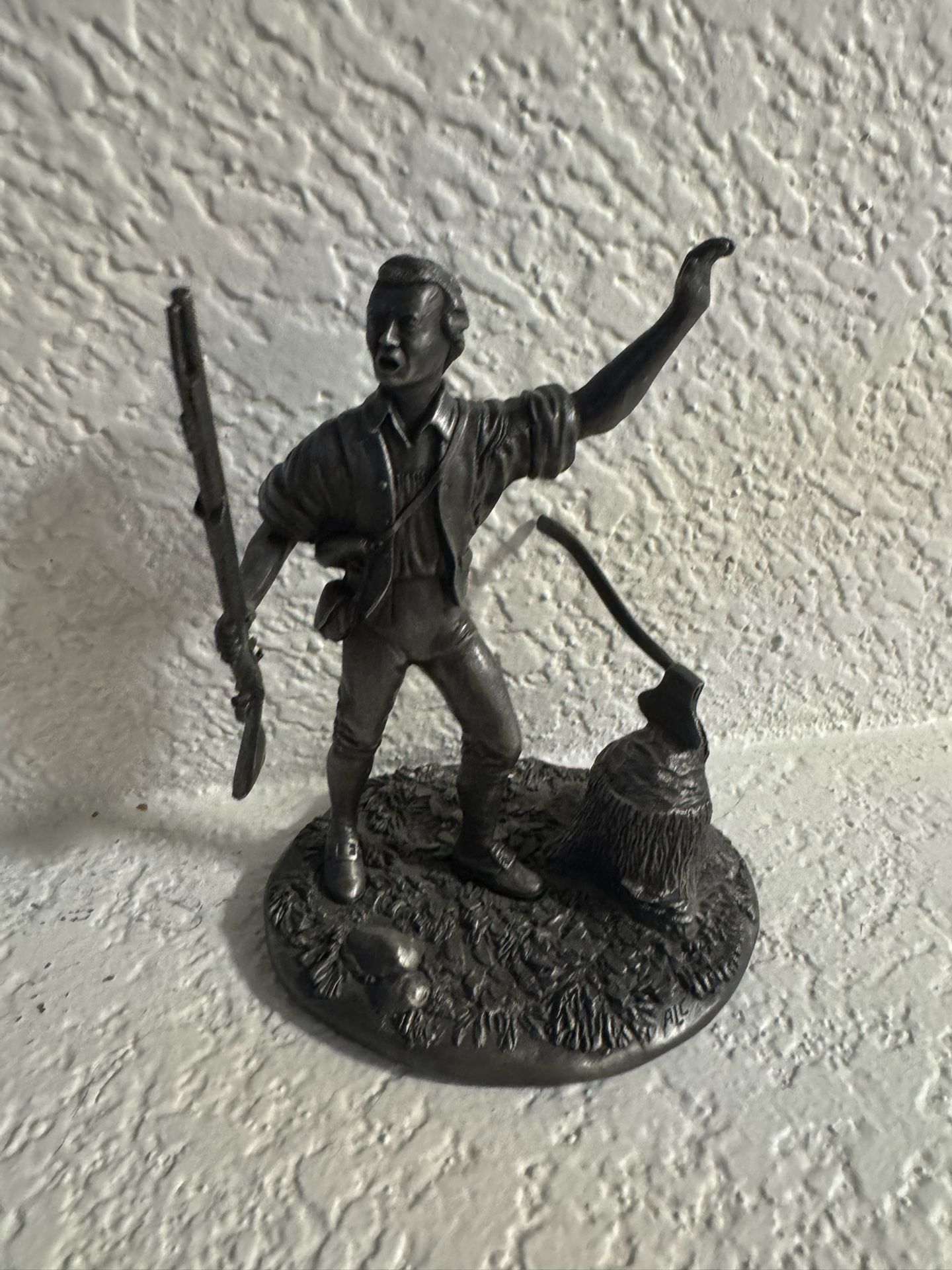 Pewter Statue Small. Franklin Mint minute, man.