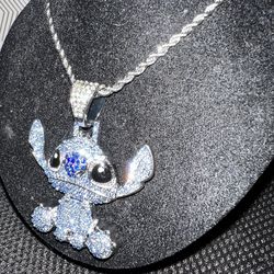 Stitch bling necklace New