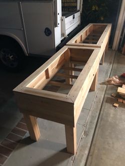 Custom Size Planter Box With Wheel Restaurant Home Decor Outdoor Raised Bed Vegetables Herb AC pool equipment heater cover privacy wall