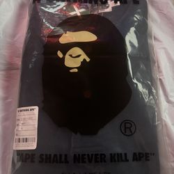 A bathing ape multi font polo relaxed fit size xl navy