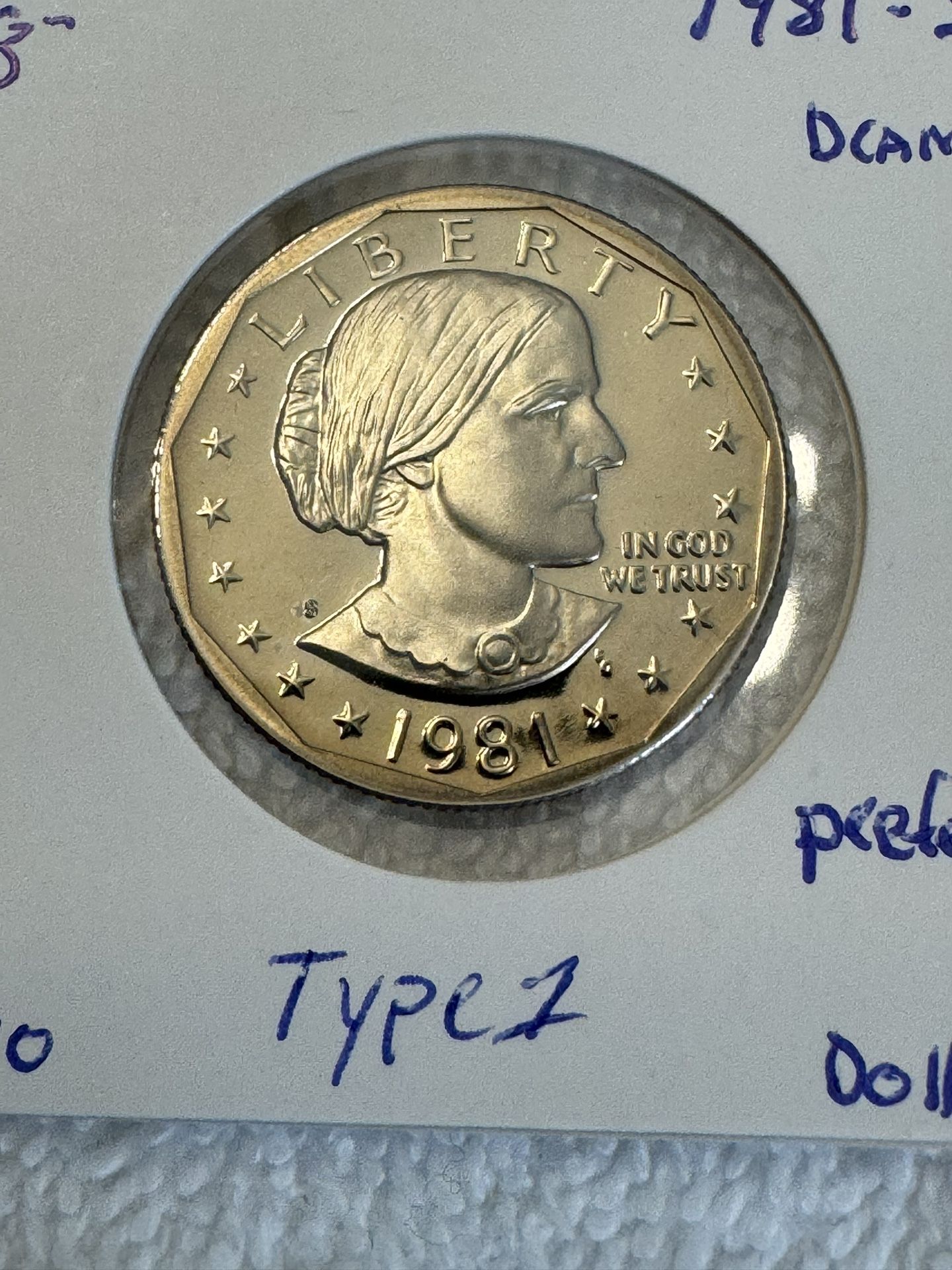1981-S DCAM SUSAN B ANTHONY (Type 1)