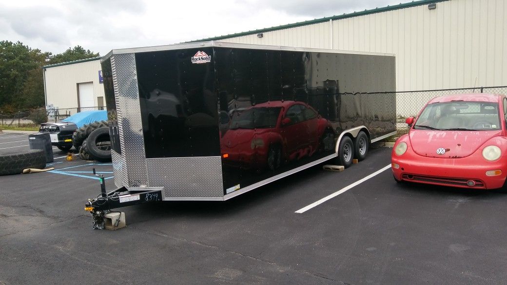 24' Enclosed Vnose Aluminum Trailer