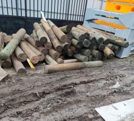 6ft. x 8in. Treated Wood Fence Post