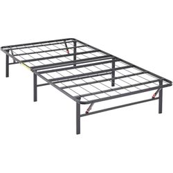 Amazon Basics Foldable, 14" Metal Platform Bed Frame,No Box Spring Needed - Twin