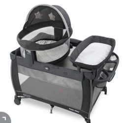 Graco Pack ‘N-Play Dome LX-Playard | Features Portable And More, Redmond W/ Raised Mode Redmond  Open box item box is damaged   INVENTORY NUMBER: 1026