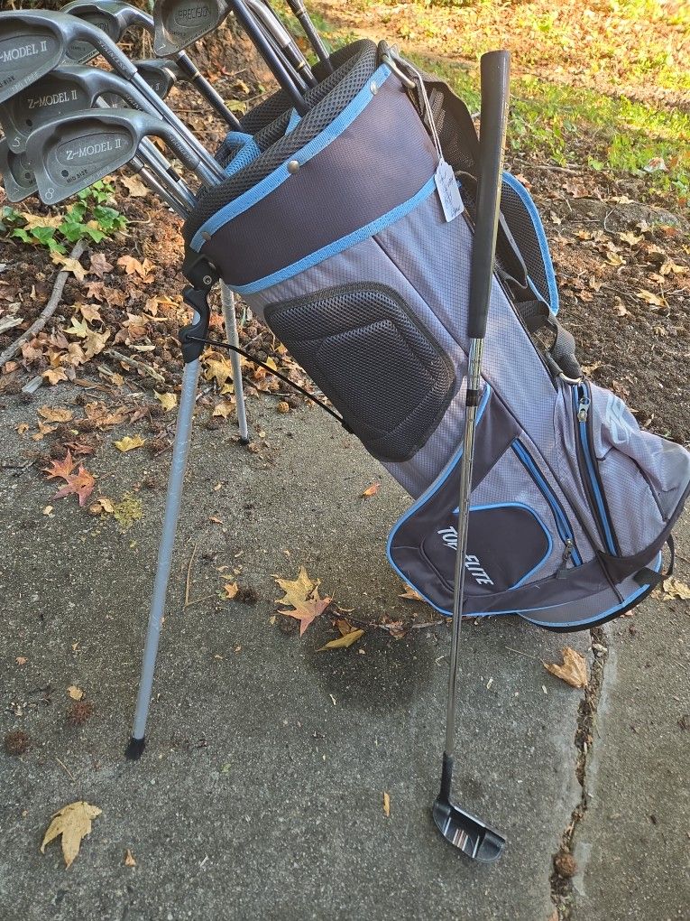 complete set of golf clubs Big Bertha Hawkeye driver and new Top Flite bag