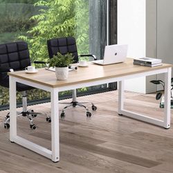 Modern computer desk 63” - Writing/Study/Table/Desk/Workstation