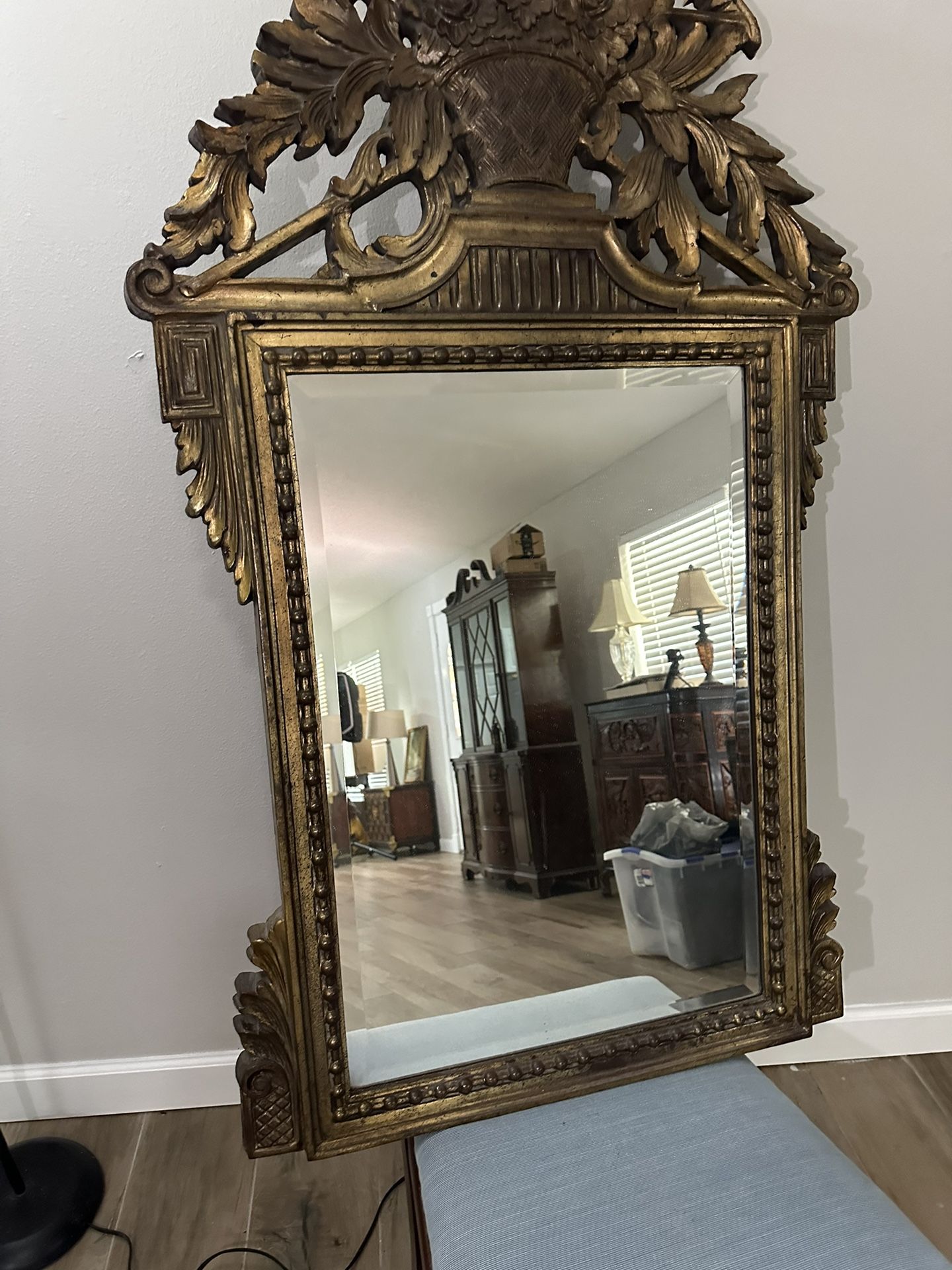 FRATELLI PAOLETTI FIRENZE ITALY GILT WOOD MIRROR