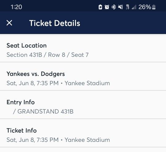 Yankees vs Dodgers Tickets