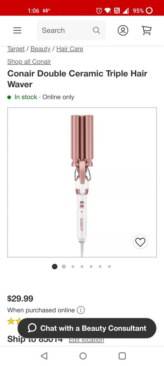 Conair Triple Barrel Waver