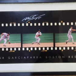 Red Sox Nomar Garciaparra Signed,  UpperDeck-Certified Filmstrip Display Piece 