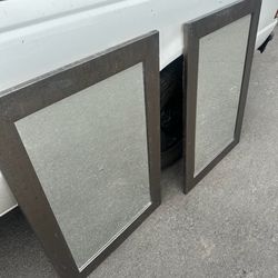 Set Of 2 Matching Framed Mirrors