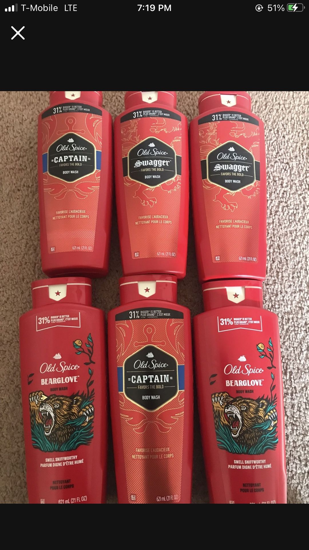 Old Spice Body Wash $3.50
