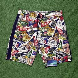 Polo Ralph Lauren Collegiate Logo Shorts Small