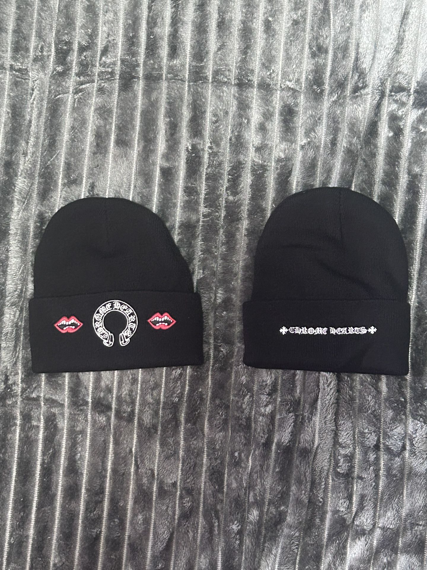 Black Chrome Hearts beanie