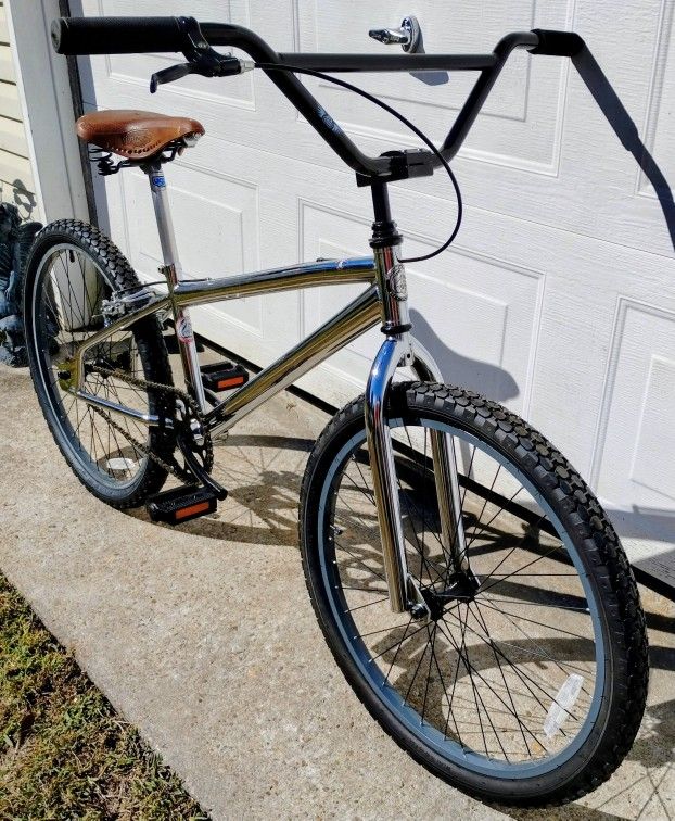 1998 Custom Built 24" Chrome Mongoose Menace BMX Bike 