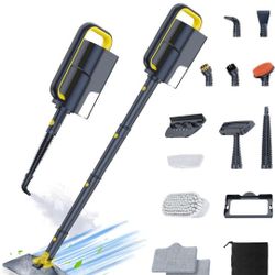 Steam Mop Cleaner with Detachable Handheld Steamer, 10-in-1