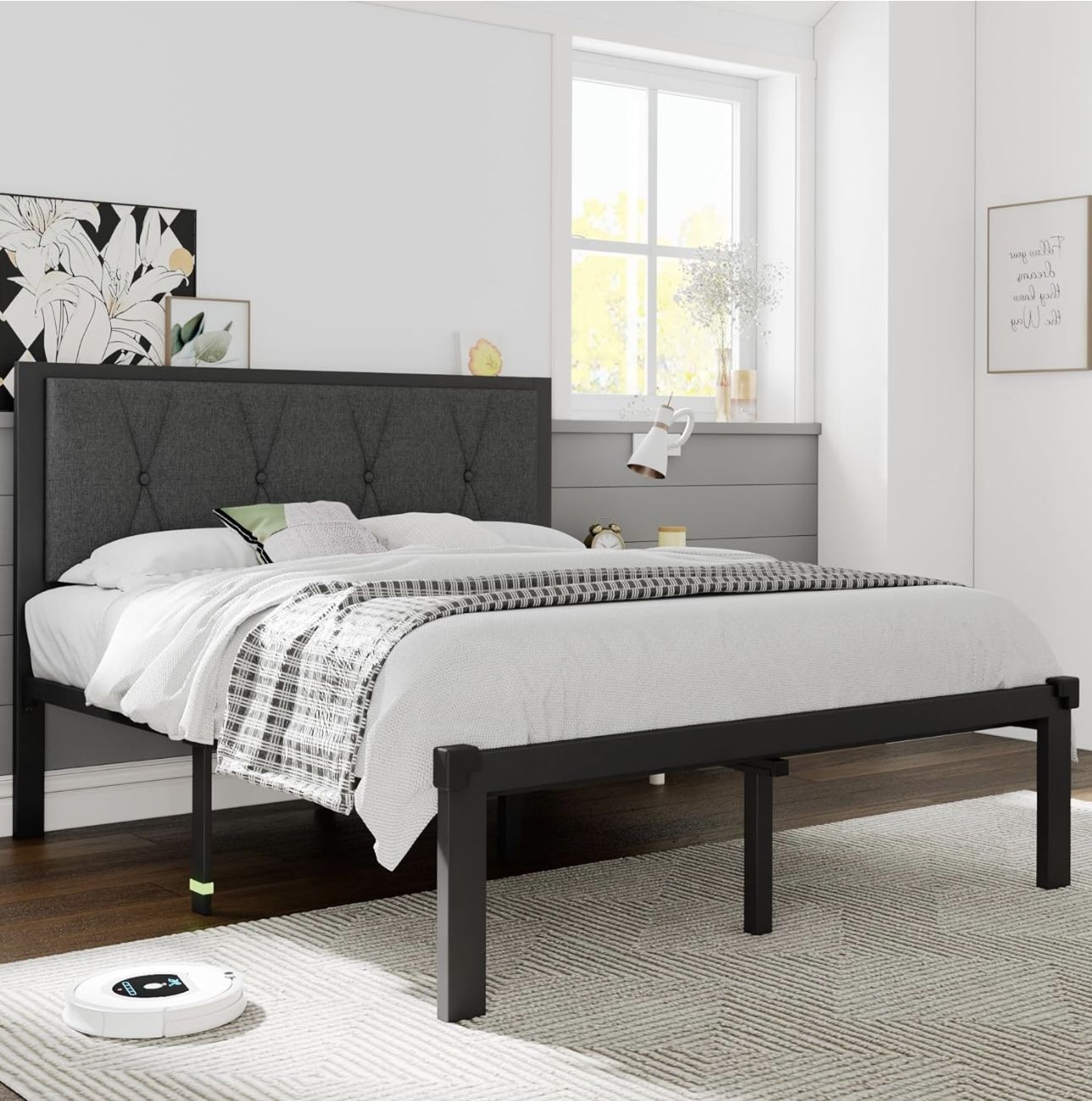Queen Size Metal Bed Frame