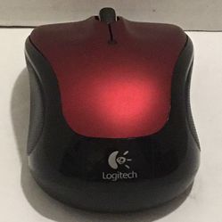 Red Logitech M325 Wireless Mouse With Receiver 