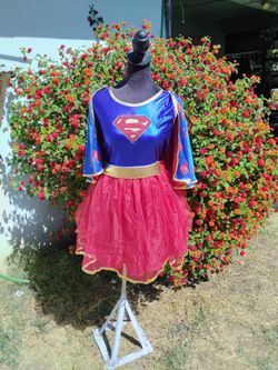 Super girl adult costume size large