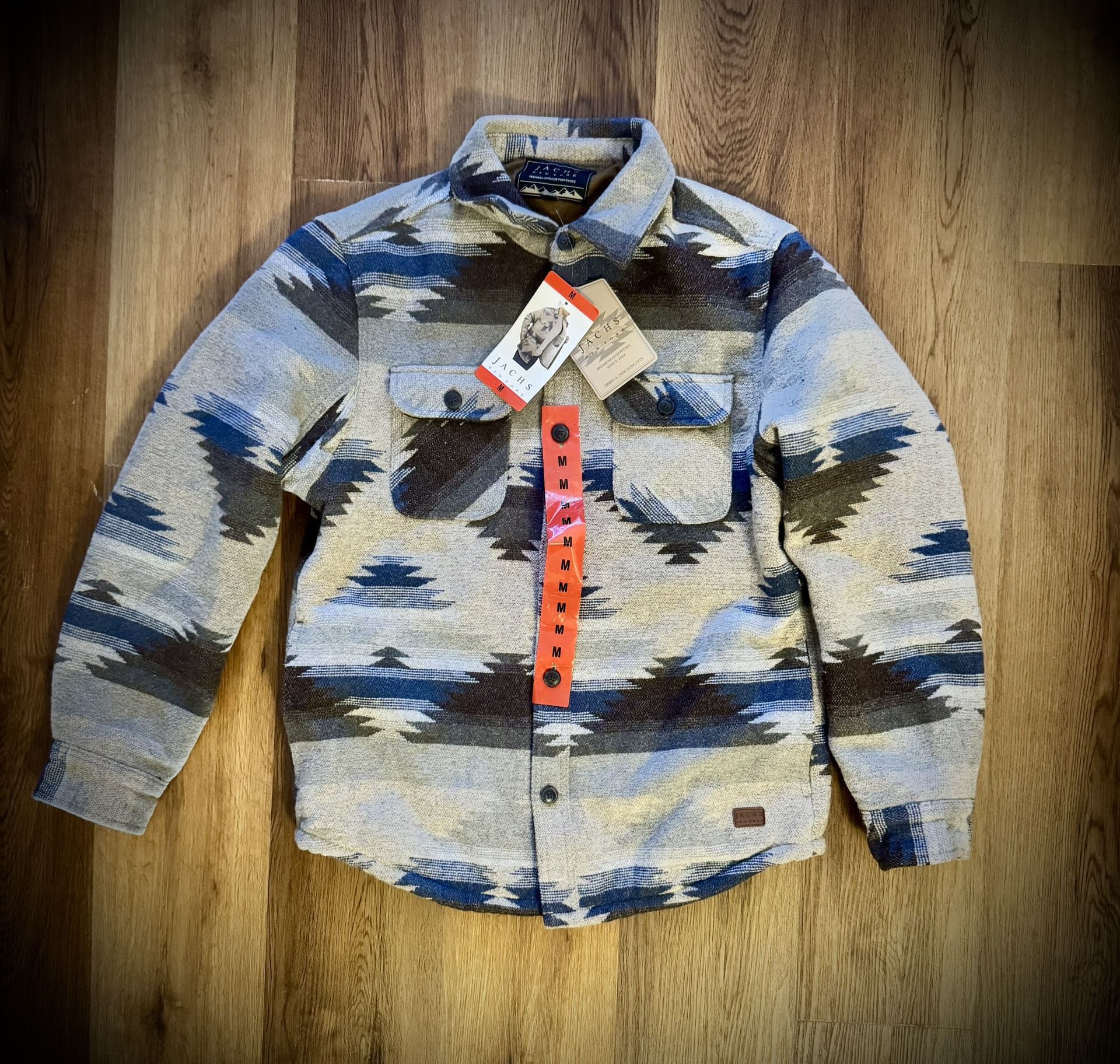 Jachs Men’s Flannel Jacket SIZE M NEW 