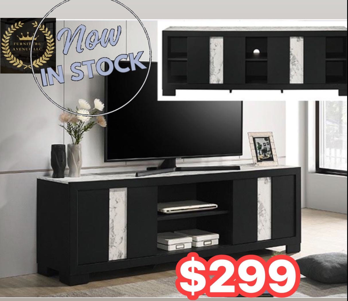 72” Tv Stand Ready To Go Today ! 