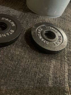 Curl bar with weights