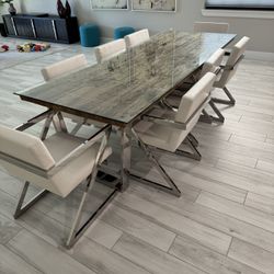 Modani dining table w/ 8 chairs