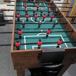 4-in-1 Game Table Fussball, Pin Pon, Pool And Hockey
