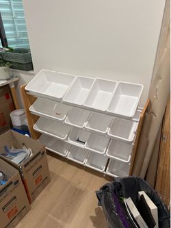 Toy storage shelving for kids