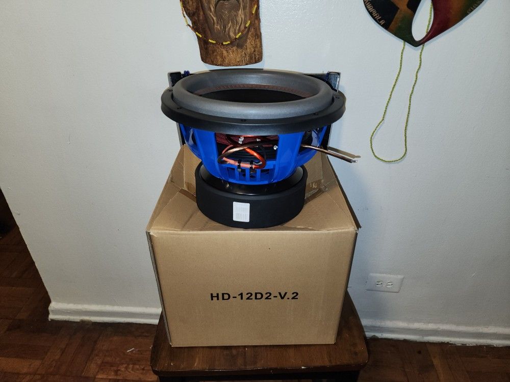 American Bass 12" HD Series 4000W Dual 2 Ohm Subwoofer HD 12D2 v2
MAX Is 4000WATTS AND RMS Power IS 2200 Watts