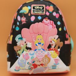 LOUNGEFLY Disney Alice in Wonderland Unbirthday Mini Backpack