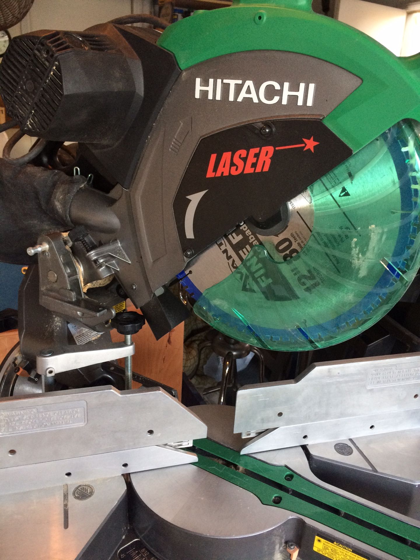 Hitachi C12RSH2 12” Dual Bevel Sliding Compound Miter Saw with Laser Marker