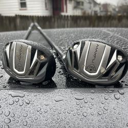 Maxfli Black Max 3i 18° & 4i 21° Hybrid GOLF CLUBS RH With A Flex 85 gram Graphite Shafts