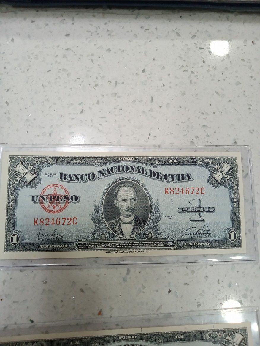 1949 Cuba 1 Peso UNC
